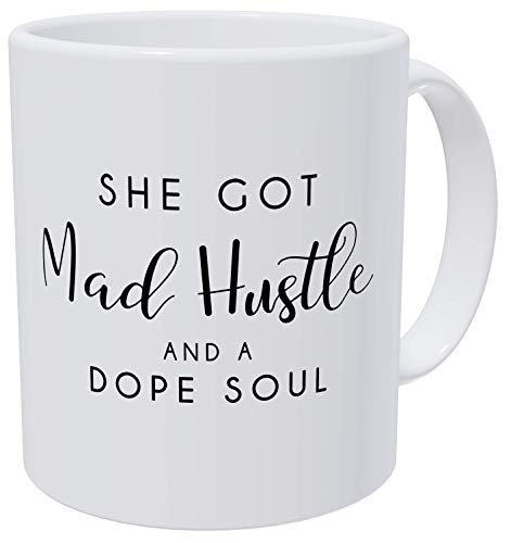 Mad Hustle Soul Birthday For Mom and Boss Lady | Ceramic Coffee Mug | 11 OZ