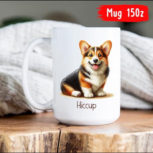 Personalized Pembroke Welsh Corgi | Customised Coffee Mug | 11 OZ