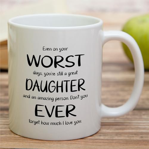 Funny Daughter Sarcastic Worst Ever or | Ceramic Coffee Mug | 11 OZ