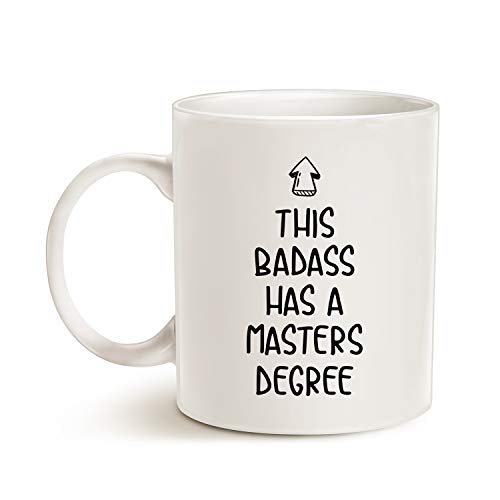 MAUAG Funny Graduation Gift This Badass Has a | Ceramic Coffee Mug | 11 OZ