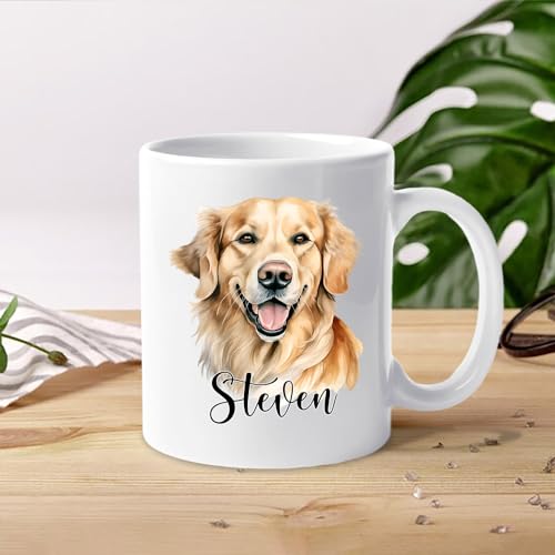 Personalized Golden Retriever Accent | Customised Coffee Mug | 11 OZ