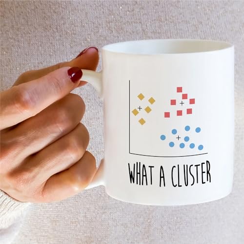 Funny For Data Scientist What A Cluster | Ceramic Coffee Mug | 11 OZ