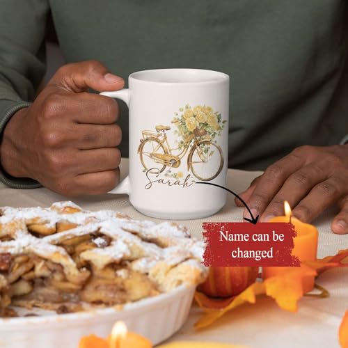 Heartwarming Personalized Name Rose Travel | Customised Coffee Mug | 11 OZ