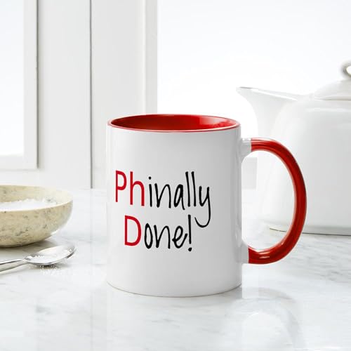 Phinally Done Phd Graduate Scholar | Ceramic Coffee Mug | 11 OZ