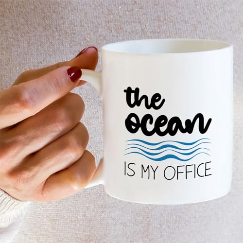 Funny Marine Biologist The Ocean Is My Office | Ceramic Coffee Mug | 11 OZ