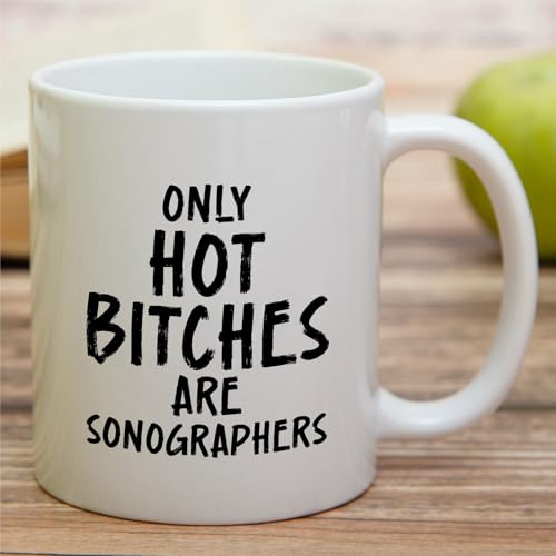 Funny Sonographer Humorous Sonography Gift for | Ceramic Coffee Mug | 11 OZ