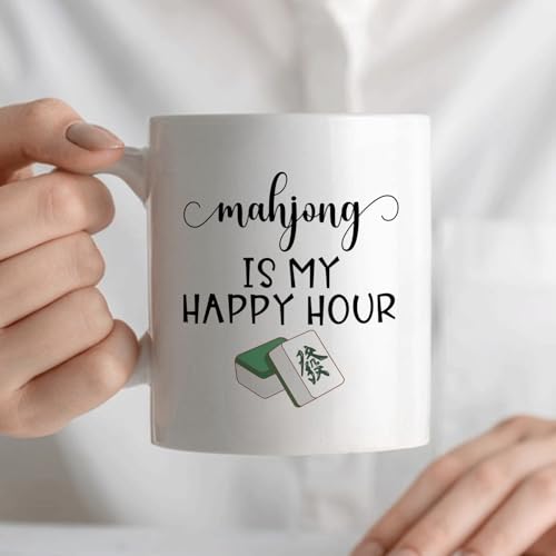 Mahjong Gifts Gift for Mah Jong Players Lovers | Ceramic Coffee Mug | 11 OZ