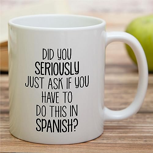 Funny Spanish Teacher Gift Language Tutor | Ceramic Coffee Mug | 11 OZ