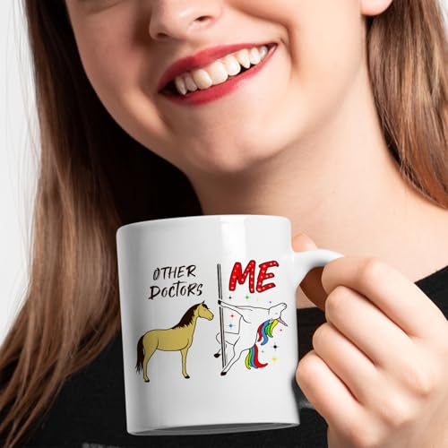 Veracco Other Doctors Vs Me Unicorn Funny | Ceramic Coffee Mug | 11 OZ