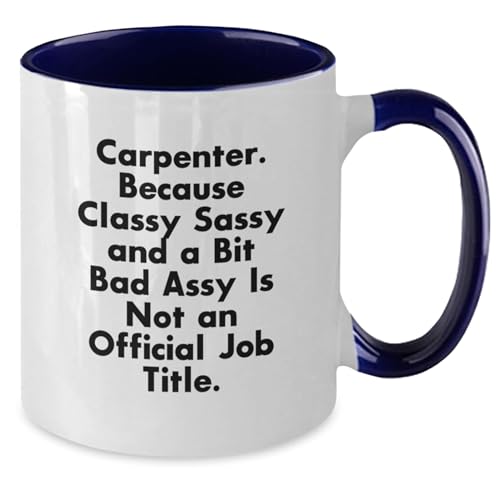 Carpenter Gifts from Friends Funny Two Tone | Ceramic Coffee Mug | 11 OZ