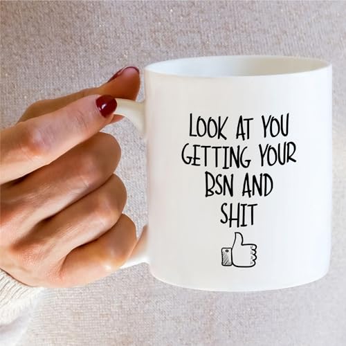 Funny Nurse BSN Bachelor of Science in Nursing | Ceramic Coffee Mug | 11 OZ
