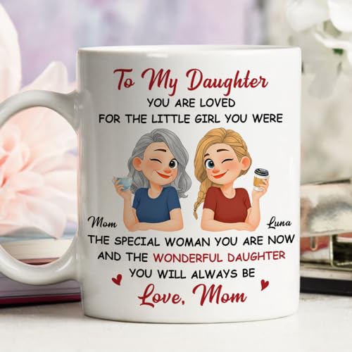 Wrappiness Personalized Daughter from Mom | Customised Coffee Mug | 11 OZ