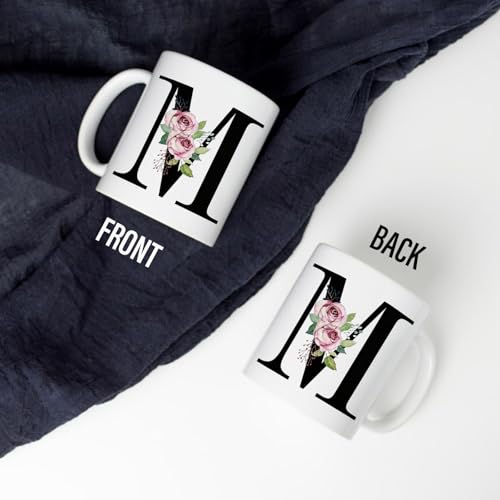 Personalized M Gifts Monogrammed Gift for | Customised Coffee Mug | 11 OZ