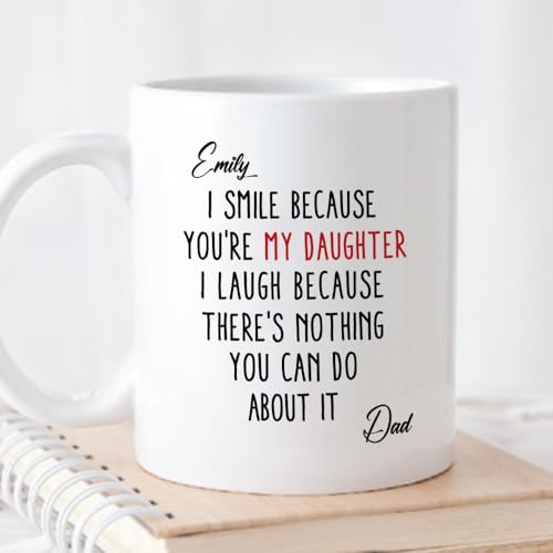 Wrappiness Funny Daughter from Mom Dad I | Customised Coffee Mug | 11 OZ