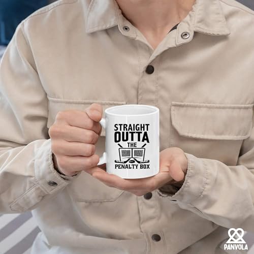 Straight Outta The Penalty Box Hockey Gifts | Ceramic Coffee Mug | 11 OZ