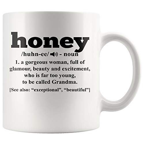 Honey Grandma Definition Gift Coffe | Ceramic Coffee Mug | 11 OZ