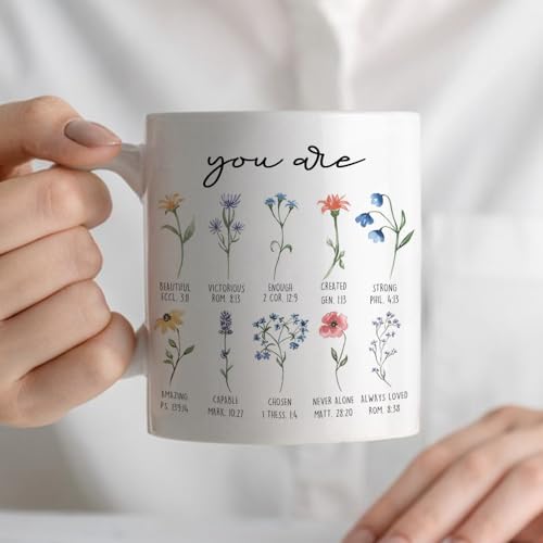 Christian Floral You Are Inspirational Bible | Ceramic Coffee Mug | 11 OZ