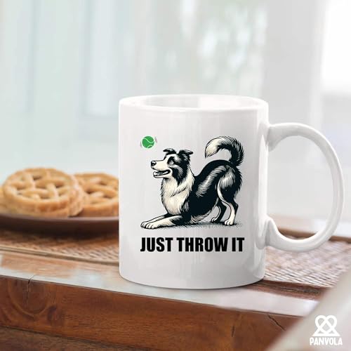 Just Throw It Border Collie Dog Lover Gifts | Ceramic Coffee Mug | 11 OZ