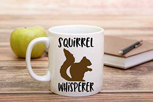 Funnwear Squirrel Whisperer or Novelty Funny | Ceramic Coffee Mug | 11 OZ