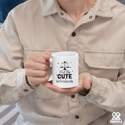 I Put The Cute In Prosecute Lawyers Gifts Law | Ceramic Coffee Mug | 11 OZ