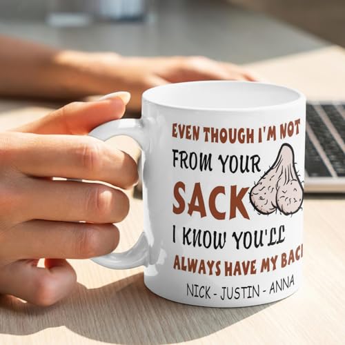 Personalized Stepdad with Kid s Name Even | Customised Coffee Mug | 11 OZ