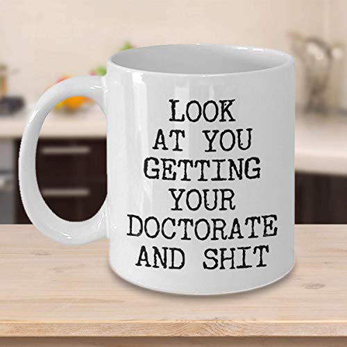 HollyWood Twine PHD Graduation for Doctor MD | Ceramic Coffee Mug | 11 OZ