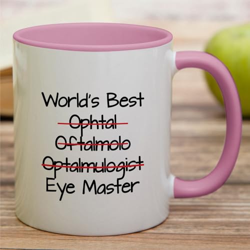 Funny World s Best Ophthalmologist Eye Funny | Ceramic Coffee Mug | 11 OZ