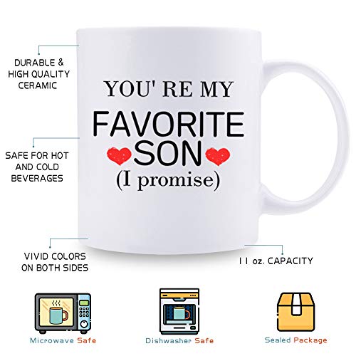 aiyaya Funny Gifts for Son from Mom You are My | Ceramic Coffee Mug | 11 OZ