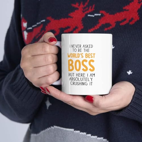 Personalized I Never Asked To Be The World | Customised Coffee Mug | 11 OZ