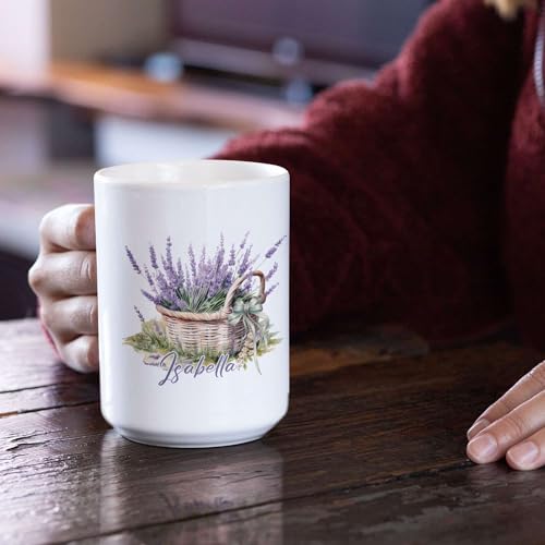 Design Customized Lavender Custom Travel | Customised Coffee Mug | 11 OZ