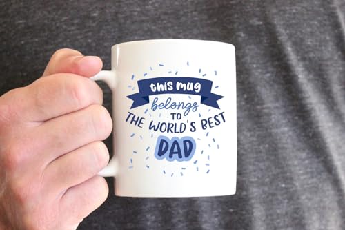 Dad for Dad | Ceramic Coffee Mug | Father's Day Gift | Stylish Printed Design | Tea & Coffee Cup | 11oz