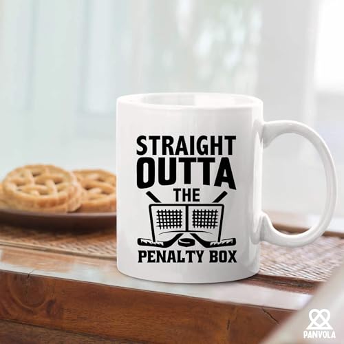 Straight Outta The Penalty Box Hockey Gifts | Ceramic Coffee Mug | 11 OZ