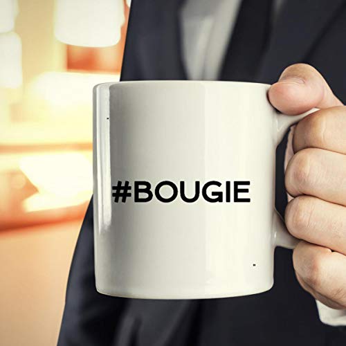 Funny Bougie Hashtag Gift for Men Women | Ceramic Coffee Mug | 11 OZ