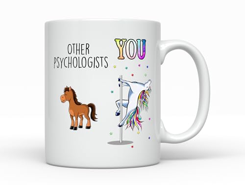 Psychologist Psych vs You Unicorn Funny Gift | Ceramic Coffee Mug | 11 OZ