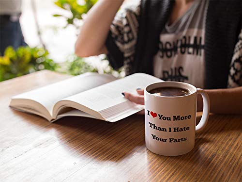 I Love You More Than Hate Your Farts Great | Ceramic Coffee Mug | 11 OZ