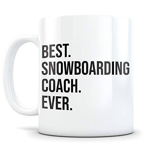 Funny Snowboarding Coach Gifts Best Snowboard | Ceramic Coffee Mug | 11 OZ