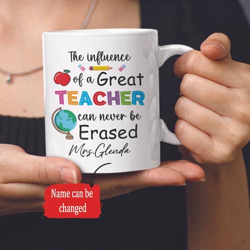 The Influence Of A Great Teacher Can Never | Customised Coffee Mug | 11 OZ