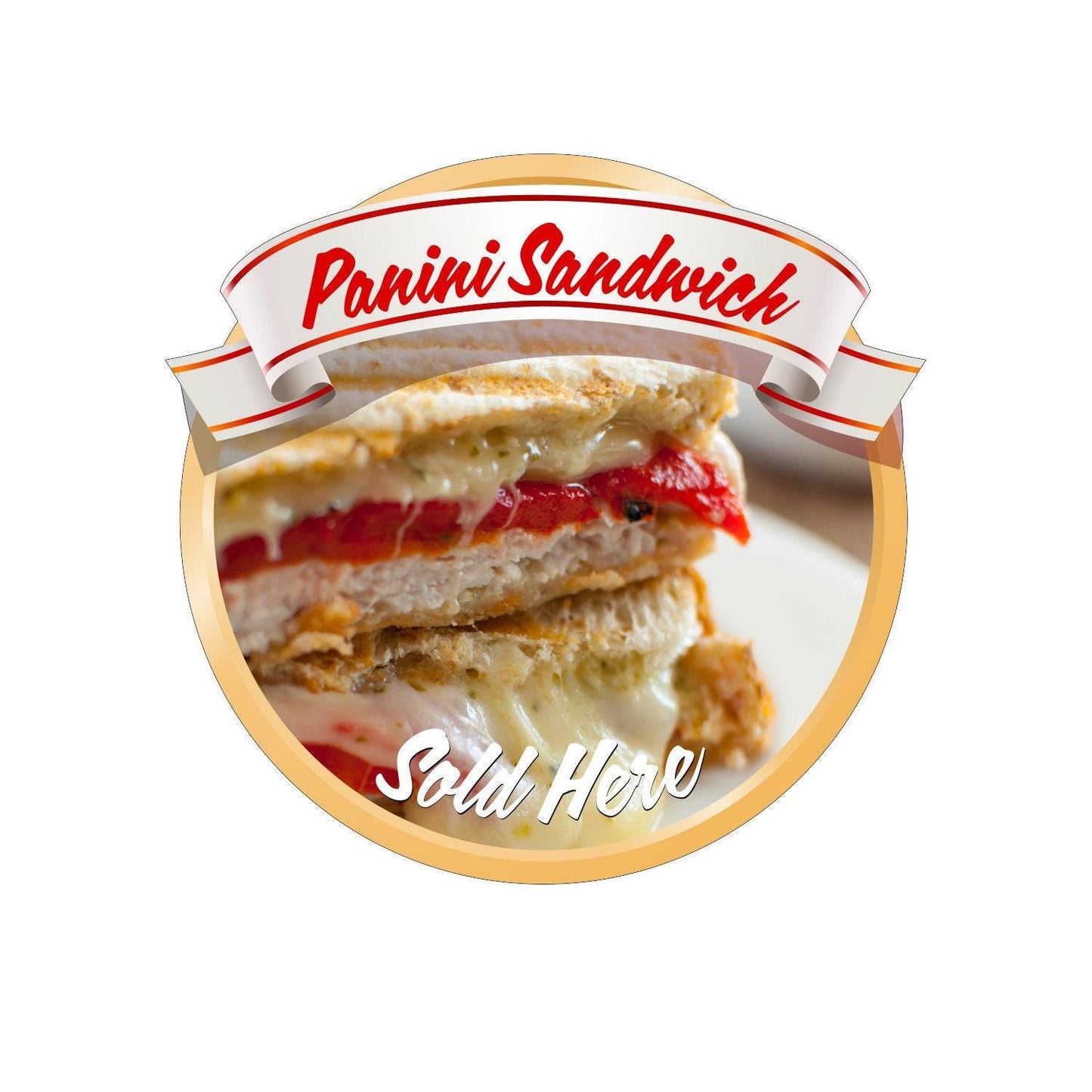 Paninis Catering Window Cafe Shop Van Restaurant Sticker Sign Pos Decal