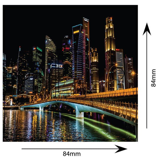 Singapore Skyline 3d Light Switch Sticker Cover Vinyl Skin Wall Decal Decor