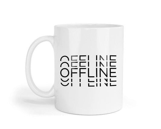 Funny 'Offline' Gamer Mug & Coaster Set - Novelty Gift
