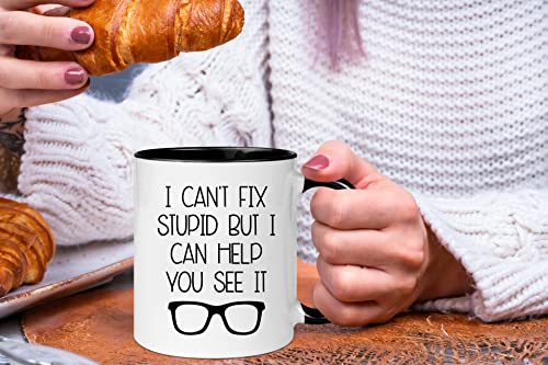 wonwhew YYWUDISHOP I Can t Fix Stupid But Help | Ceramic Coffee Mug | 11 OZ