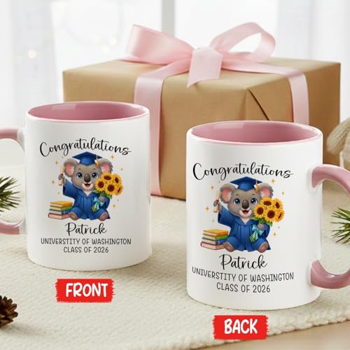Congratulations Graduate Gifts For Student | Customised Coffee Mug | 11 OZ