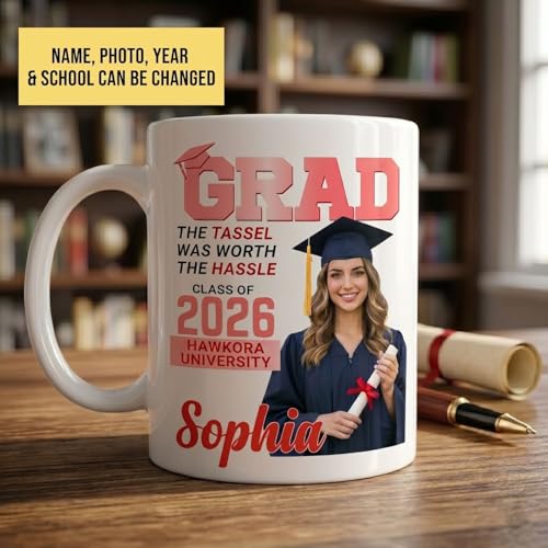 Hyturtle Personalized Graduation 2026 Gift | Customised Coffee Mug | 11 OZ