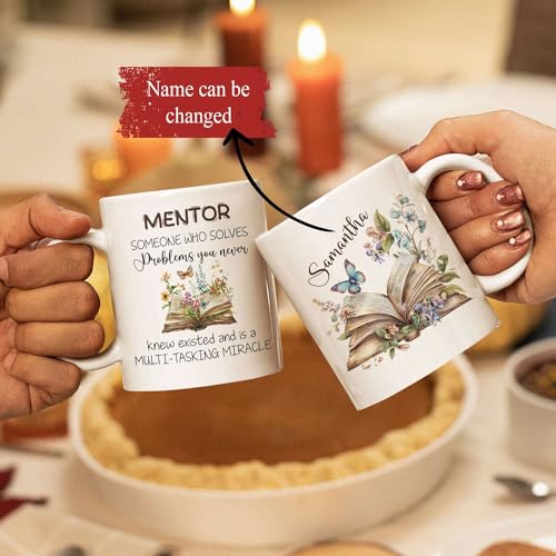 Unique Customized With Butterfly Open Book | Customised Coffee Mug | 11 OZ