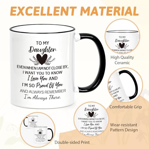 Daughter Gifts from Mom Dad Mothers Day for | Ceramic Coffee Mug | 11 OZ
