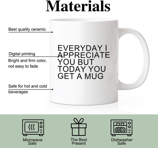Perfect Father's Day for Dad | Ceramic Coffee Mug | Father's Day Gift | Stylish Printed Design | Tea & Coffee Cup | 11oz