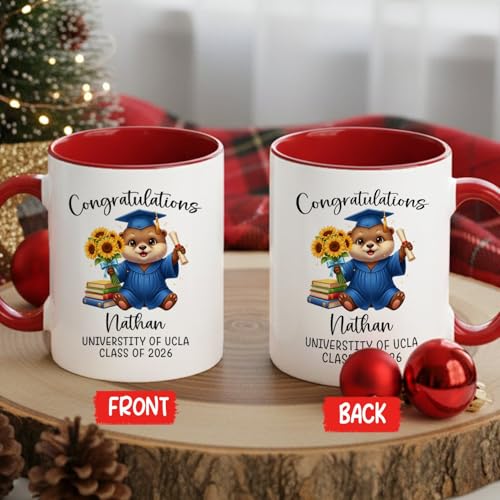 Personalized Graduation Otter Accent Gifts | Customised Coffee Mug | 11 OZ