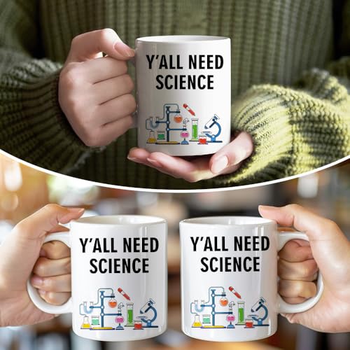 RZHV Y All Need Science Funny Scientist | Ceramic Coffee Mug | 11 OZ