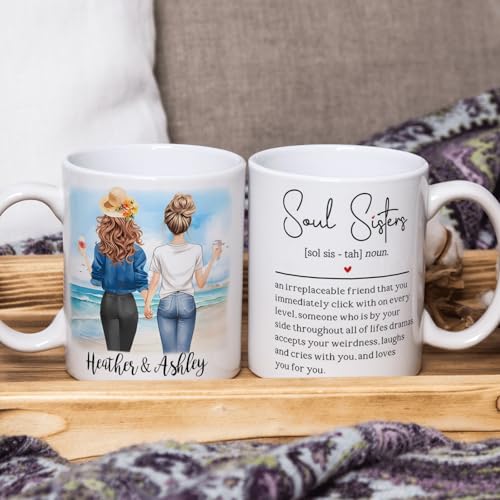 Personalized Best Friends for Women Custom | Customised Coffee Mug | 11 OZ