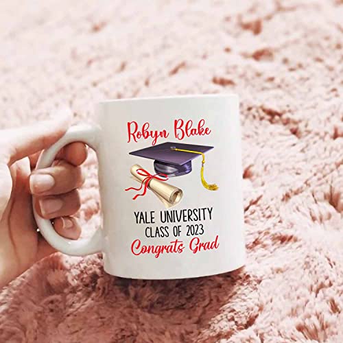 Personalized Graduation Travel Custom Name | Customised Coffee Mug | 11 OZ